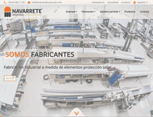 Tablet Screenshot of industrialnavarrete.com
